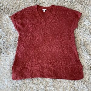 J Jill v neck sweater Sz L VGUC